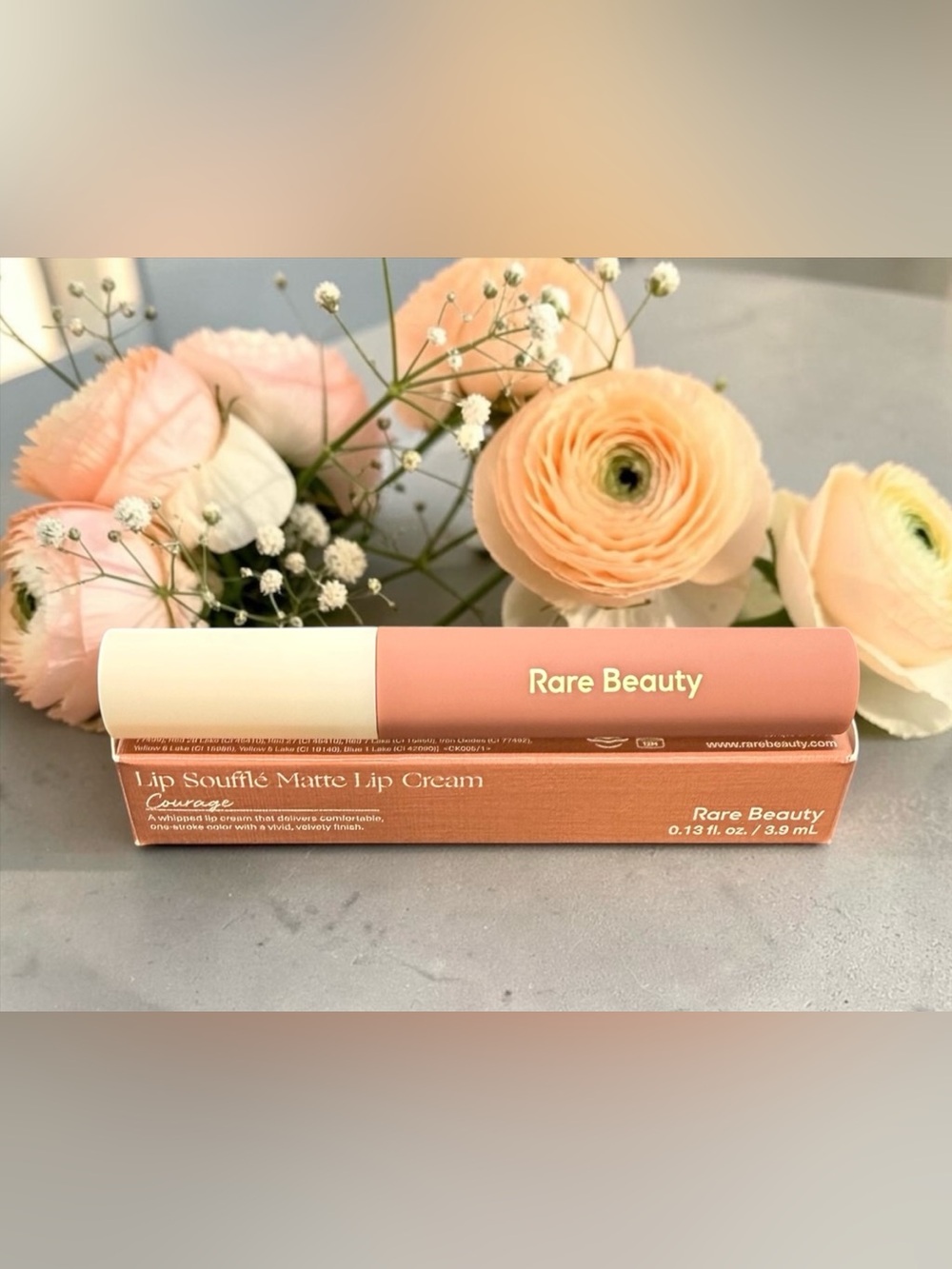 💕RARE BEAUTY💕Lip Soufflé Matte Lip Cream in Courage/NIB